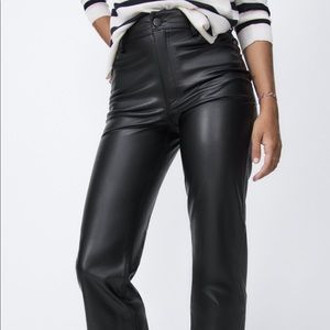 Zara Faux Leather Pants